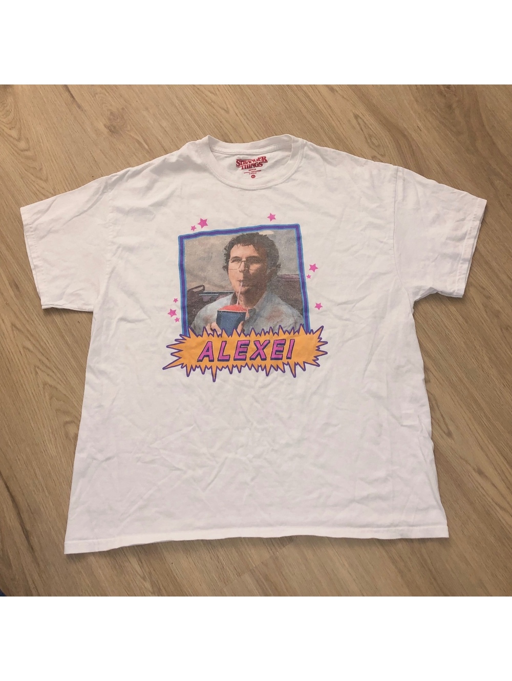 NETFLIX STRANGER THINGS OFFICIAL MERCH ALEXEI GRAPHIC TEE T SHIRT UNISEX MENS XL